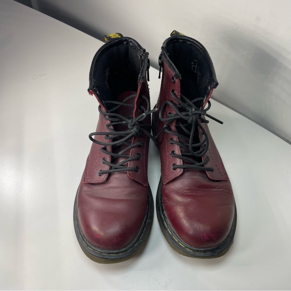 Dr. Martens Cherry Red Ankle Boots - Picture 2 of 6